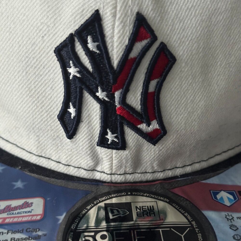 New York Yankees American Flag New Era Fitted Baseball Hat MLB Dad America 250